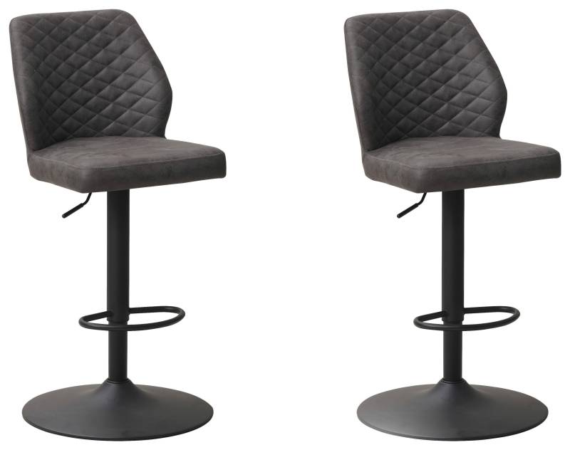 Barhocker-Set Grayson 2er-Set ca. 42x114 cm Anthrazit