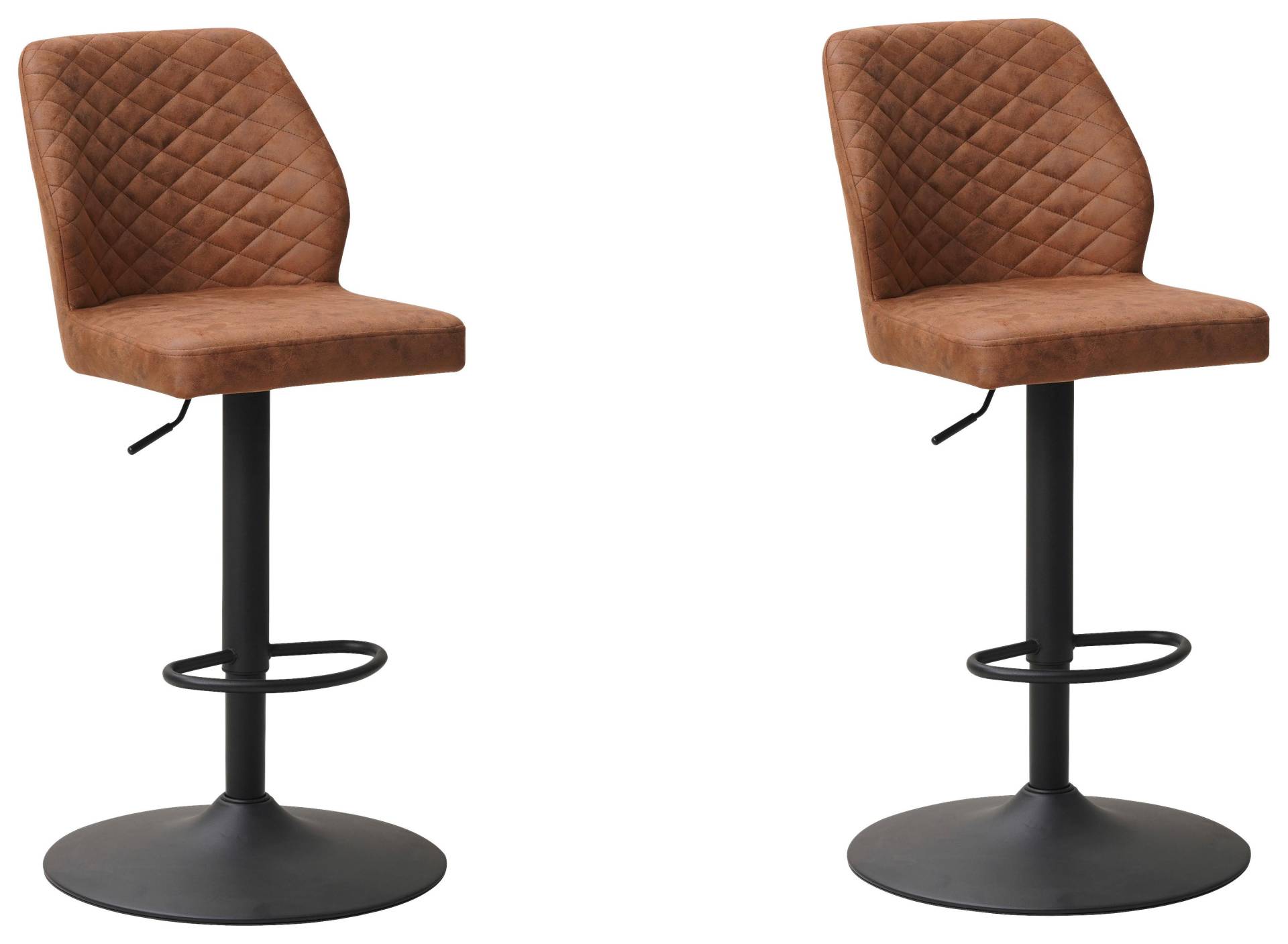 Barhocker-Set Grayson 2er-Set ca. 42x114 cm Cognac