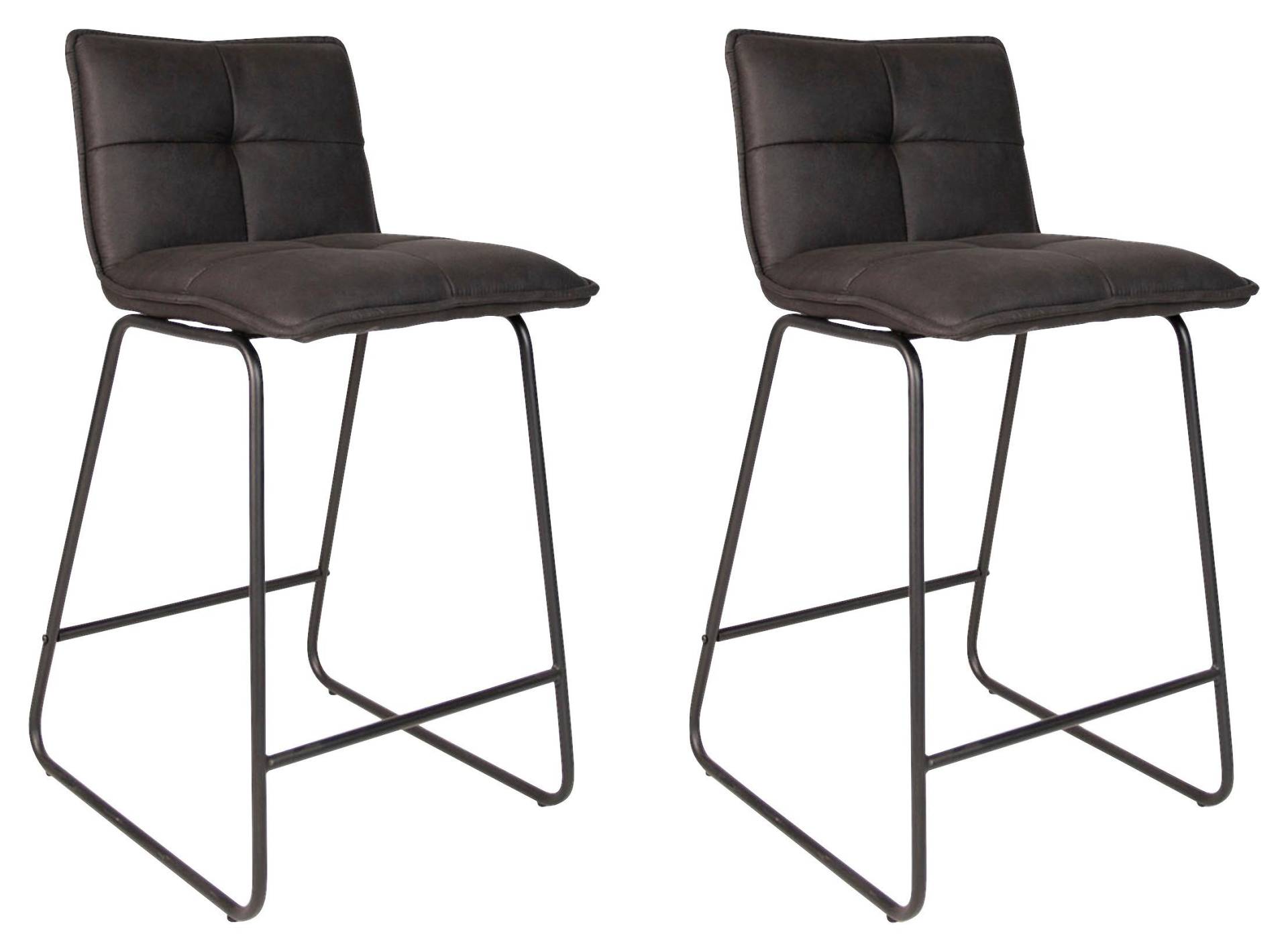 Barhocker-Set Jeremy 2er-Set ca. 44x87 cm Anthrazit Barhocker-Set Jeremy 2er-Set ca. 44x87 cm Anthrazit