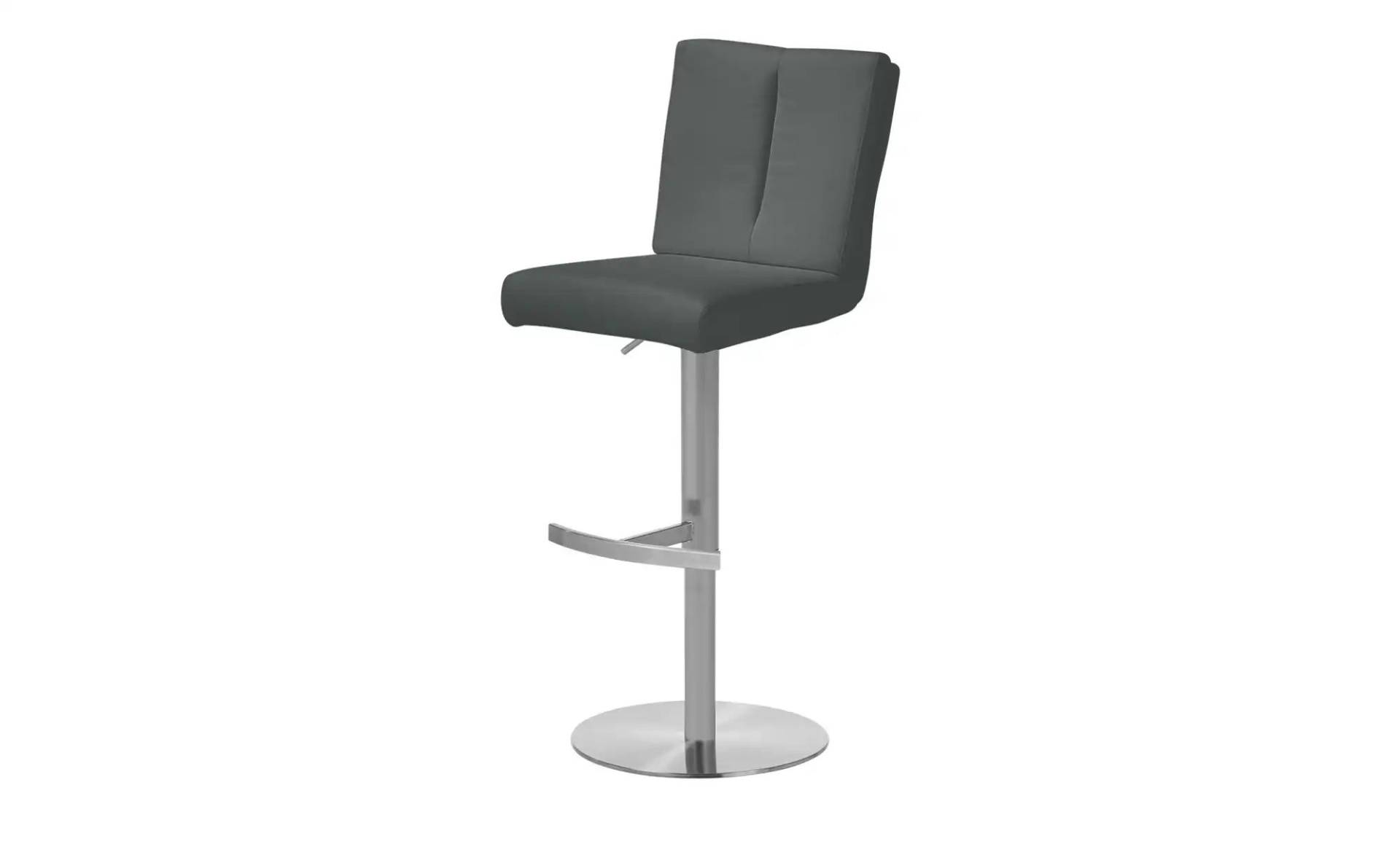 Barhocker   ¦ grau ¦ Maße (cm): B: 42 H: 89 T: 53.0 Polstermöbel > Hocker > Barhocker - Möbel Kraft