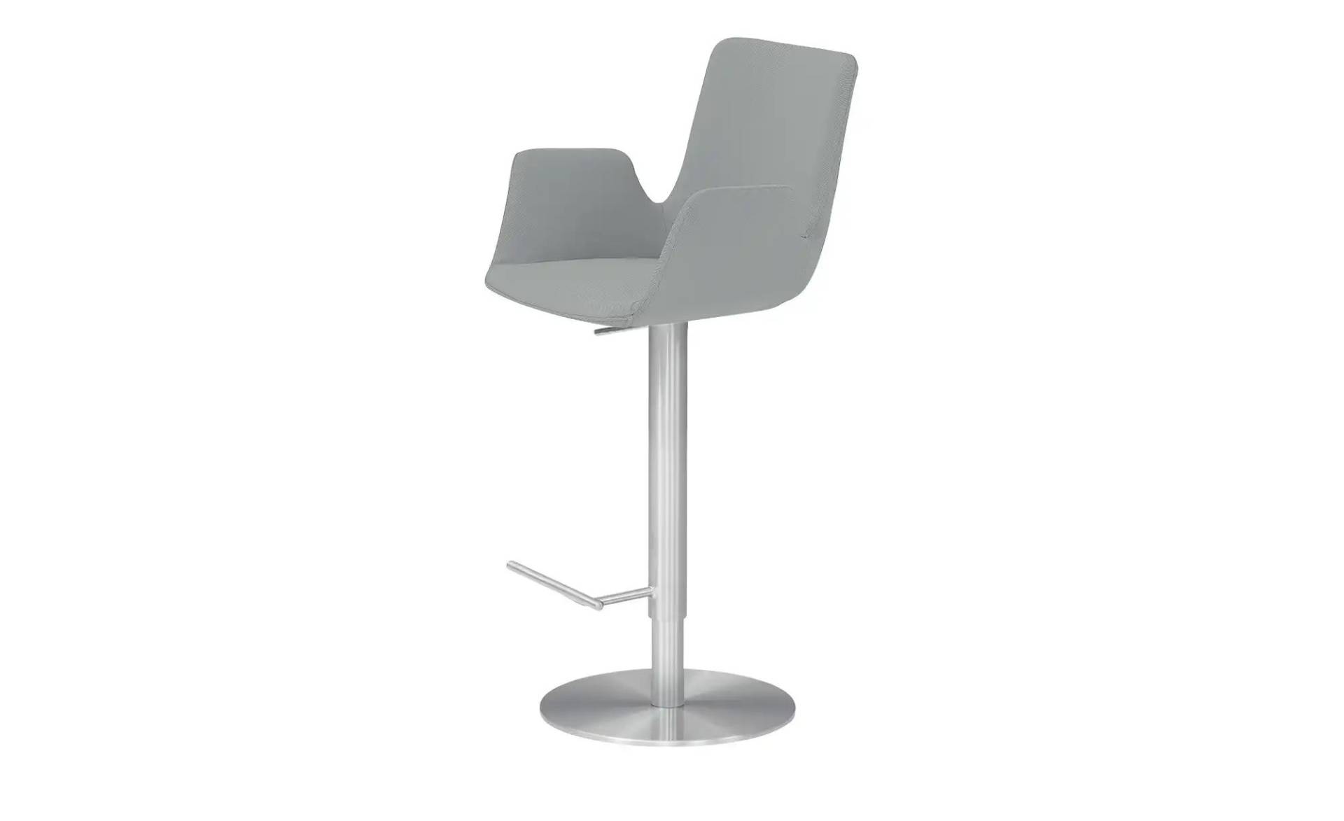 Barhocker   ¦ grau ¦ Maße (cm): B: 52 T: 35.0 Polstermöbel > Hocker > Barhocker - Möbel Kraft
