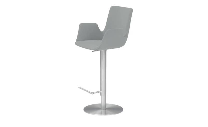 Barhocker   ¦ grau ¦ Maße (cm): B: 52 T: 35.0 Polstermöbel > Hocker > Barhocker - Möbel Kraft