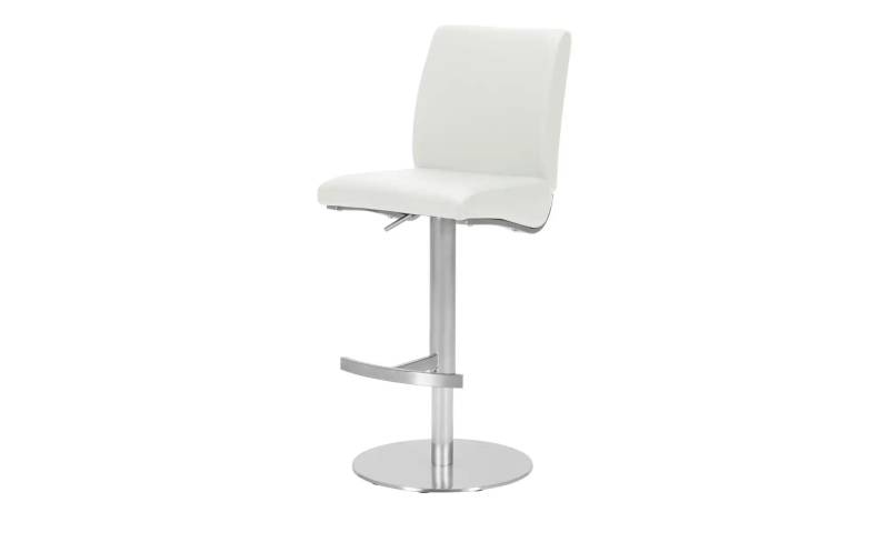 Barhocker   ¦ weiß ¦ Maße (cm): B: 42 H: 87 T: 50.0 Polstermöbel > Hocker > Barhocker - Möbel Kraft