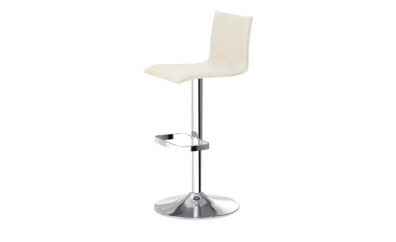 Barhocker   ¦ weiß ¦ Maße (cm): B: 44 T: 38.0 Polstermöbel > Hocker > Barhocker - Möbel Kraft