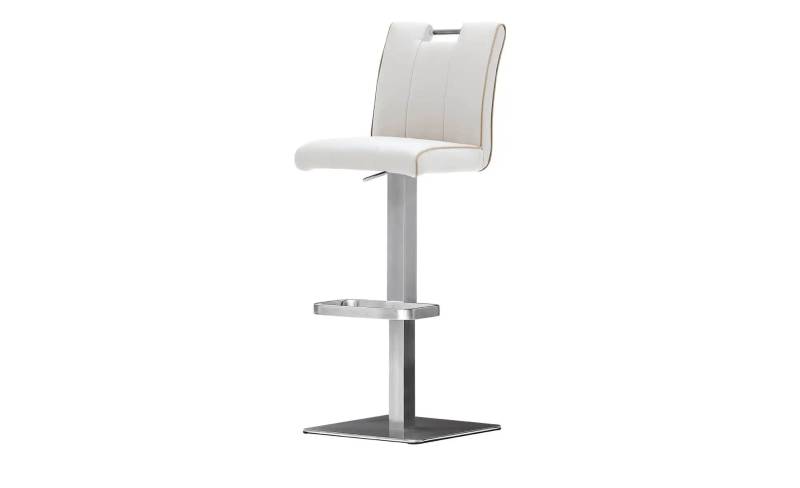 Barhocker   ¦ weiß ¦ Maße (cm): B: 40 H: 89 T: 51.0 Polstermöbel > Hocker > Barhocker - Möbel Kraft