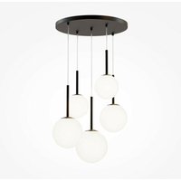 Basic form Basic Form Moderne 5-flammige Cluster-Pendel-Deckenleuchte Mattschwarz E14 - Maytoni Basic form Basic Form Moderne 5-flammige Cluster-Pendel-Deckenleuchte Mattschwarz E14 - Maytoni von MAYTONI