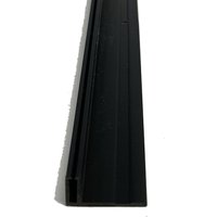 Basisprofil für Resysta Fassadenverkleidung Kunststoff mit Rastfunktion in schwarz , 24,5 mm (Breite), 11,9 mm (Höhe), und 2 m lang von woodstore24