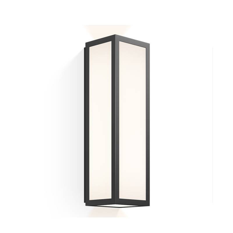 Bauhaus 1 N LED Wandleuchte Bad, H: 30 cm, Schwarz matt