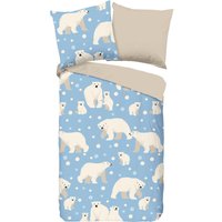 Baumwoll Bettwäsche Polar Bear Flanell von Good Morning