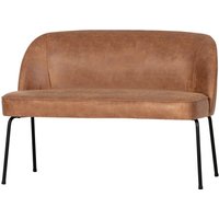 Bank Vogue aus Kunstleder 120 cm, Cognac