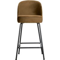 Barhocker Vogue aus Samt 65cm, Honiggelb