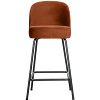 Barhocker Vogue aus Samt 65cm, Rost