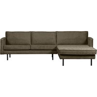 BePureHome  -  Chaiselongue Rodeo aus Struktursamt Rechts, Bonsai