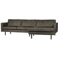 BePureHome  -  Ecksofa Rodeo Chaiselongue Eco Leder, rechts Army