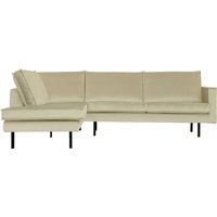 Ecksofa Rodeo Samt, links Pistazie
