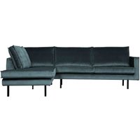 Ecksofa Rodeo Samt, links Teal