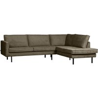 BePureHome  -  Ecksofa Rodeo aus Struktursamt Rechts, Bonsai