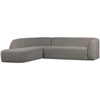Ecksofa Sloping, Links, Grau