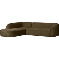 BePureHome  -  Ecksofa Sloping aus Struktursamt Links, Bonsai