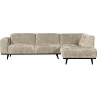 Ecksofa Statement aus Struktursamt Rechts, Wheatfield