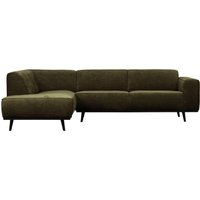 Ecksofa Statement aus gewebten Jacquard Links, Olive