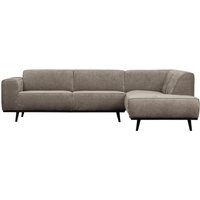 Ecksofa Statement aus gewebten Jacquard Rechts, Beige