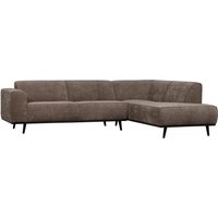 Ecksofa Statement aus gewebten Jacquard Rechts, Taupe