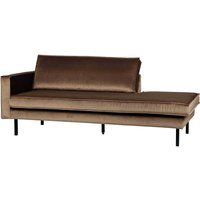 Recamiere Rodeo Daybed Samt, links Taupe