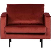 Sessel Rodeo Samt, Rot
