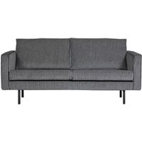 Sofa Rodeo 2,5 Sitzer aus Stoff, Schwarz/Grau