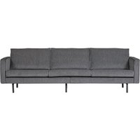 Sofa Rodeo 3 Sitzer aus Stoff, Schwarz/Grau