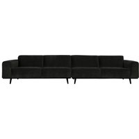 Sofa Statement XL aus gewebten Jacquard, Graphit