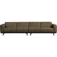 Sofa Statement aus Struktursamt 372 cm, Bonsai