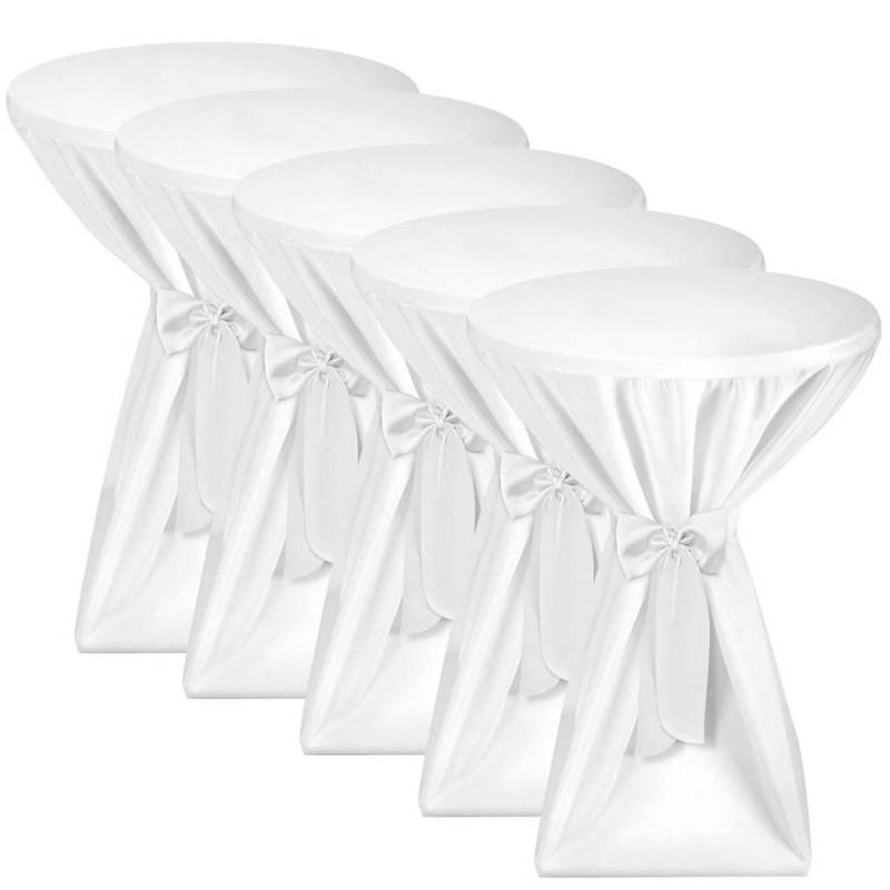 Beautissu STEHTISCHHUSSE Weiß Beautissu STEHTISCHHUSSE Weiß