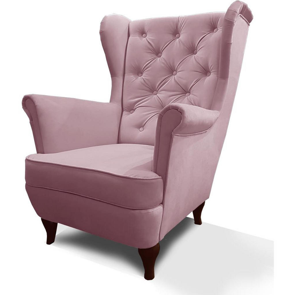 Beautysofa Chesterfield-Sessel, Rosa, Textil, 1-Sitzer, 82x102x92 cm, Wohnzimmer, Sessel, Ohrensessel Beautysofa Chesterfield-Sessel, Rosa, Textil, 1-Sitzer, 82x102x92 cm, Wohnzimmer, Sessel, Ohrensessel von Beautysofa