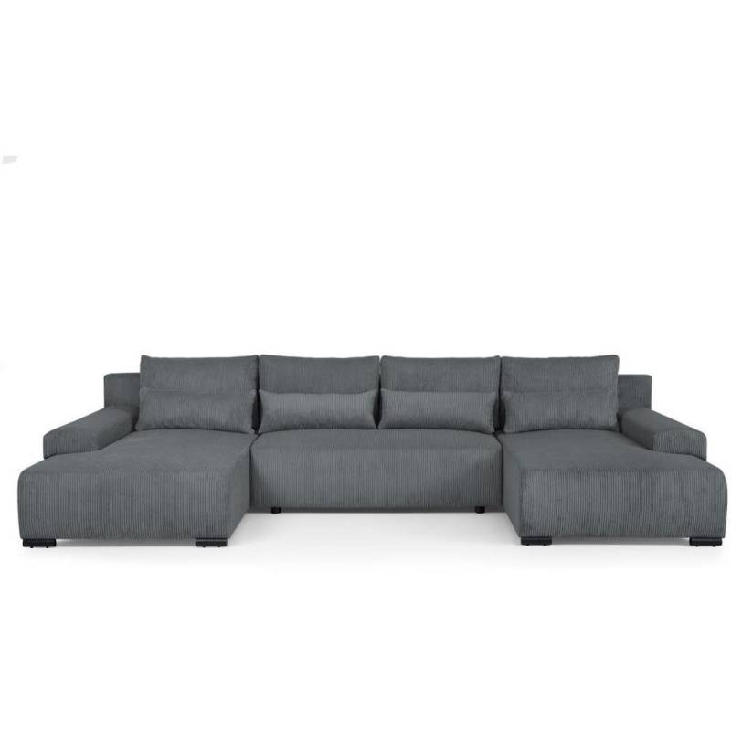 Beautysofa WOHNLANDSCHAFT Dunkelgrau