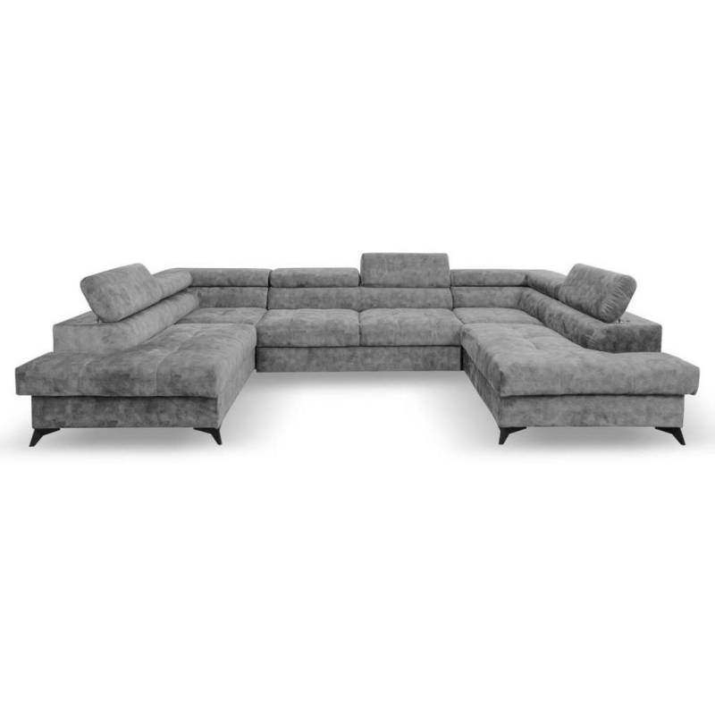 Beautysofa WOHNLANDSCHAFT Grau