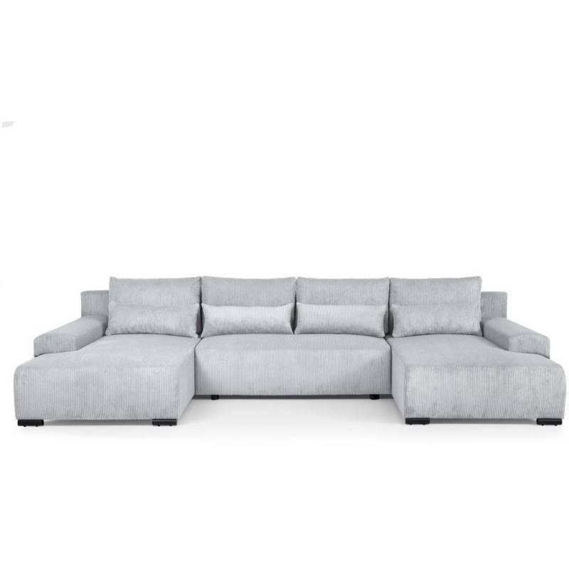 Beautysofa WOHNLANDSCHAFT Hellgrau