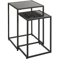 Beistelltisch  2er Set Schwarz