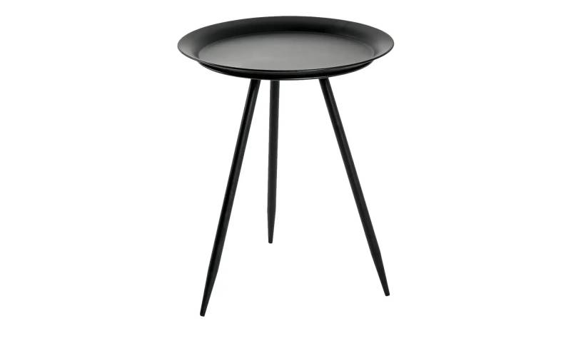 Beistelltisch    ¦ schwarz ¦ Maße (cm): H: 47  Ø: 38.0 Tische > Beistelltische - Möbel Kraft
