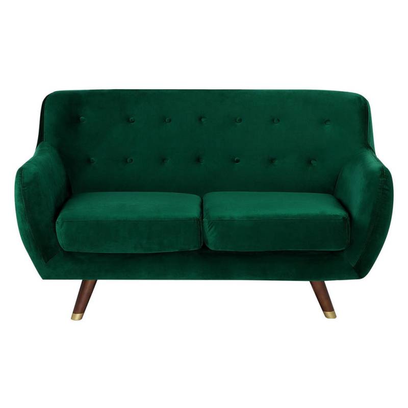 Beliani 2-SITZER-SOFA Hellgrün