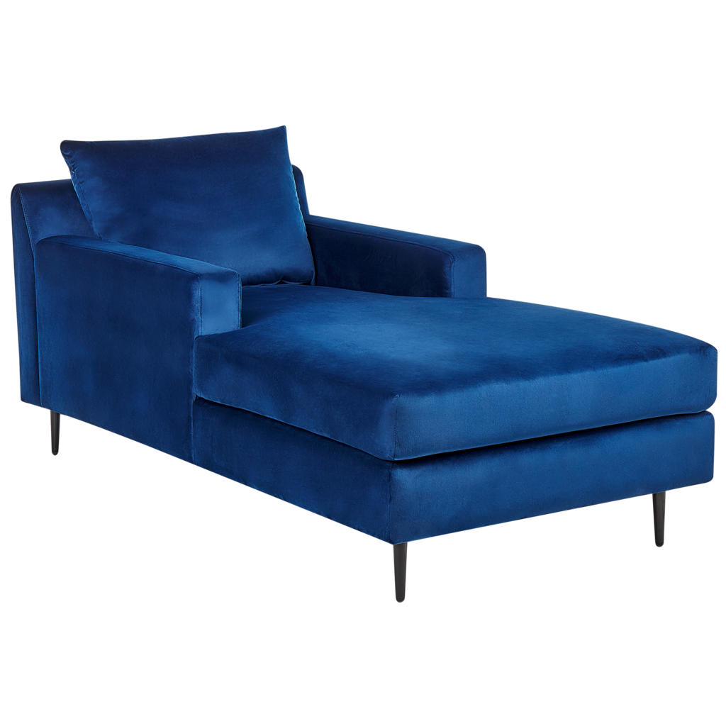 Beliani CHAISELONGUE Schwarz, Blau Beliani CHAISELONGUE Schwarz, Blau