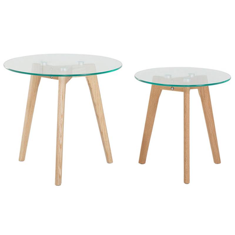 Beliani COUCHTISCH Transparent