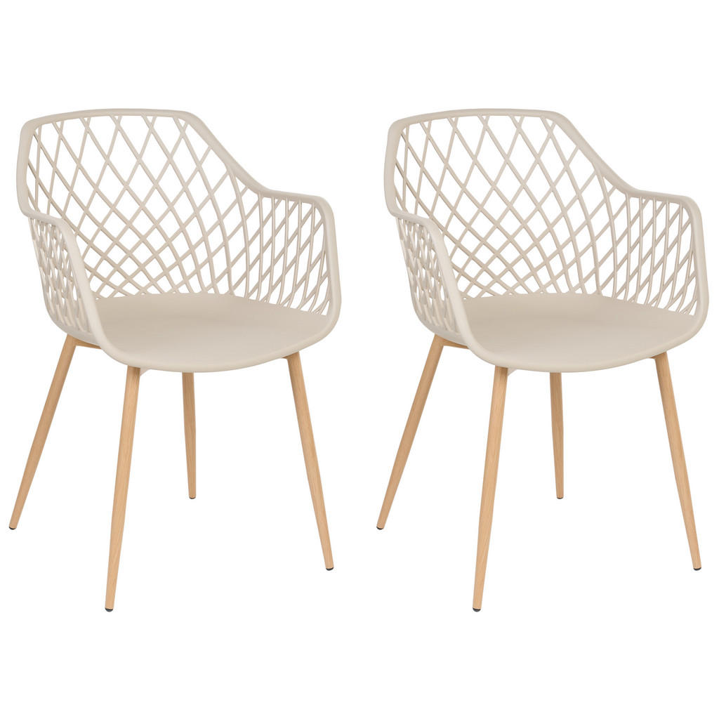 Beliani ESSZIMMERSTUHL Beige Beliani ESSZIMMERSTUHL Beige