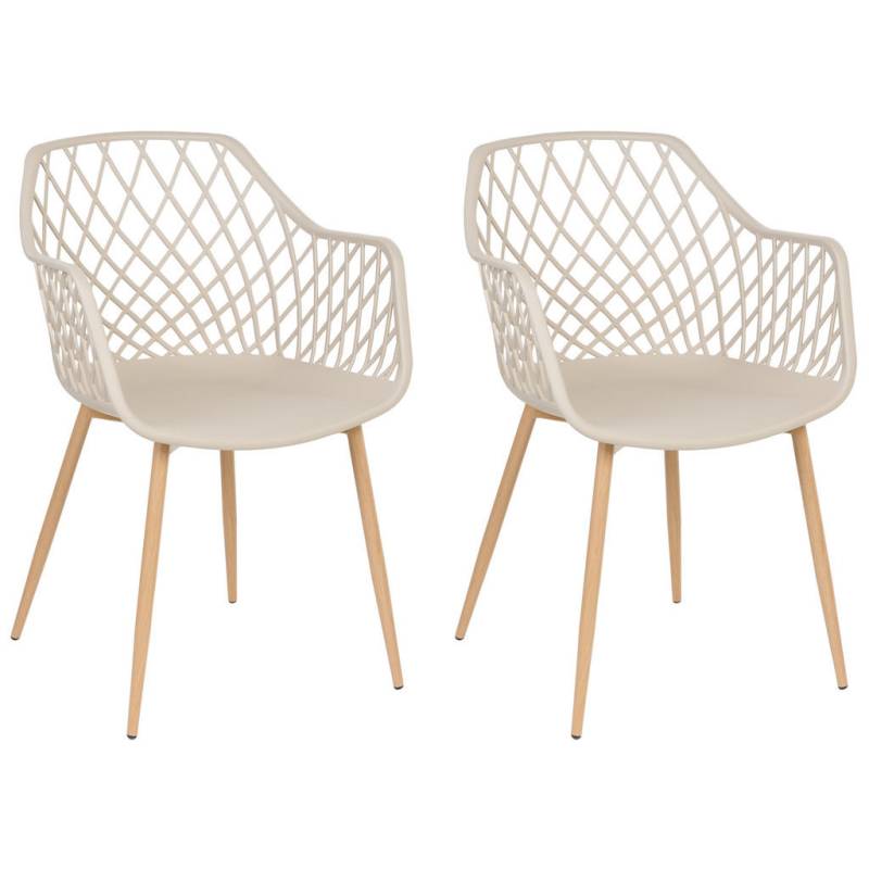 Beliani ESSZIMMERSTUHL Beige