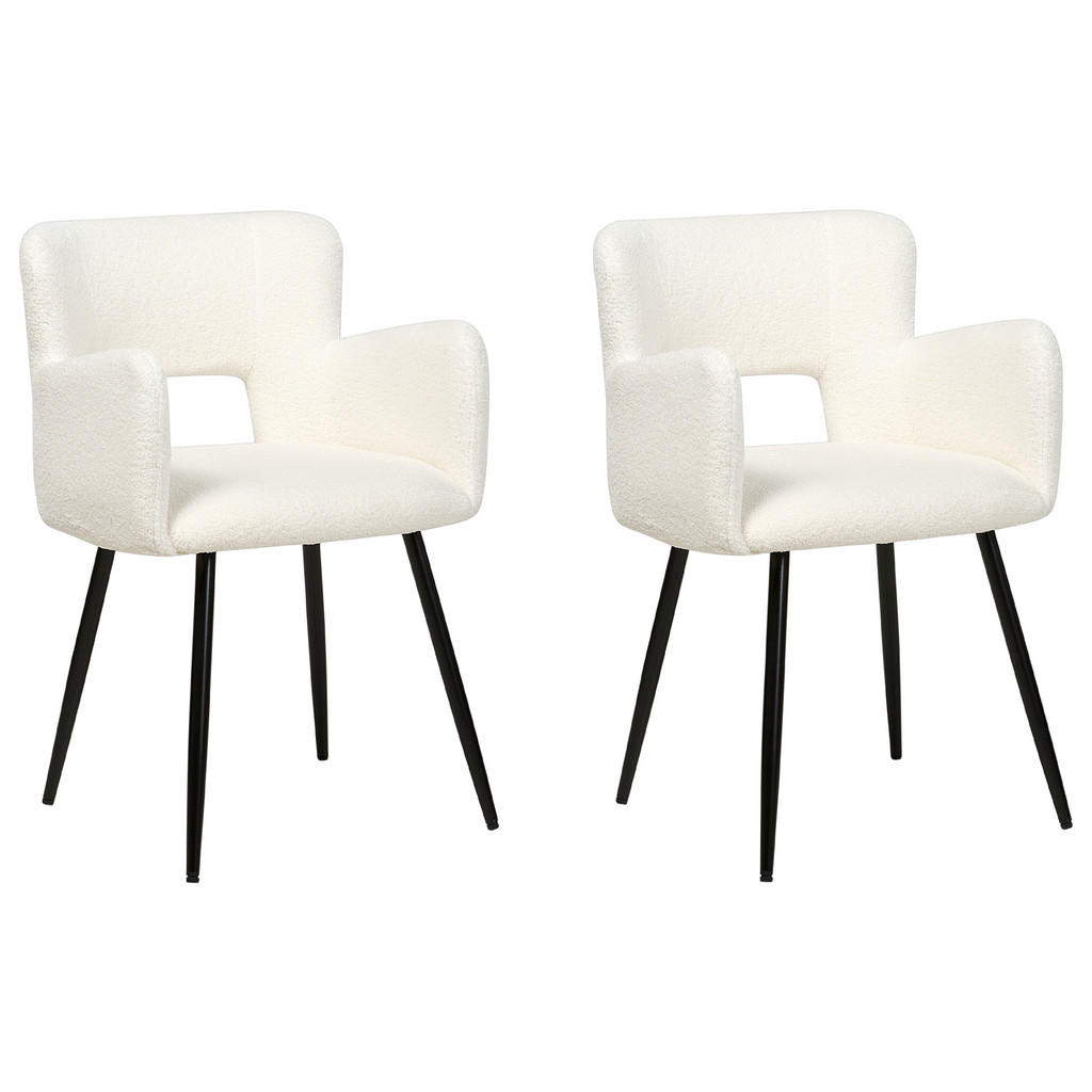 Beliani ESSZIMMERSTUHL Weiß Beliani ESSZIMMERSTUHL Weiß