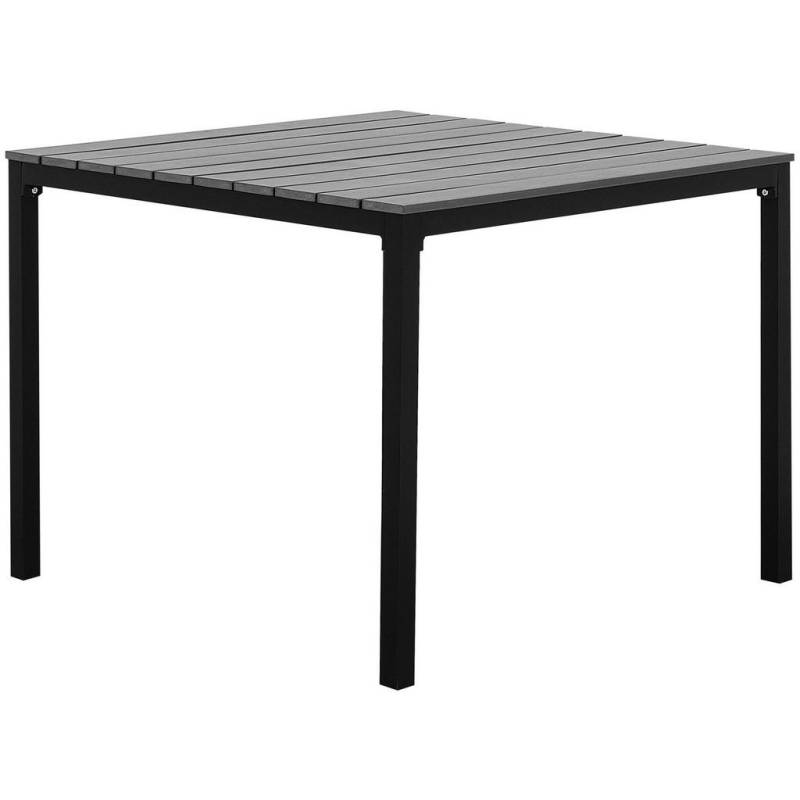 Beliani GARTENTISCH Grau, Schwarz
