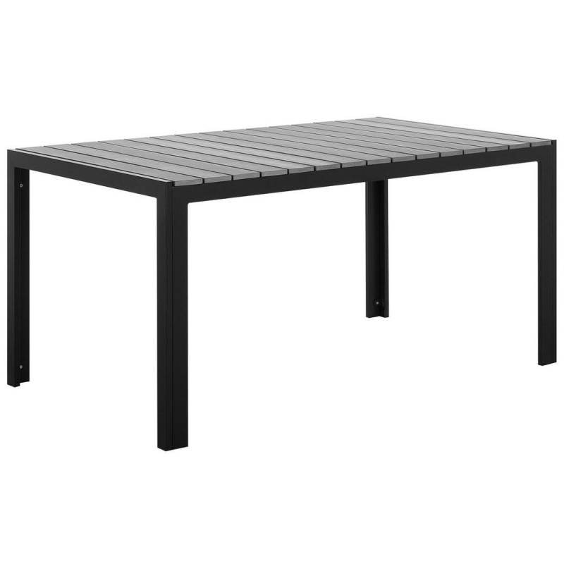 Beliani GARTENTISCH Grau, Schwarz