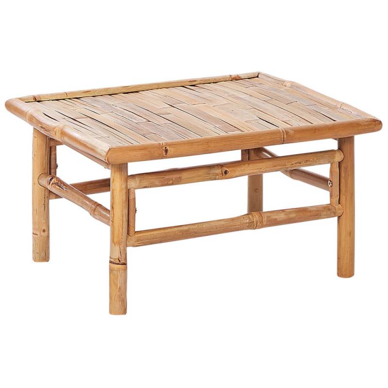 Beliani GARTENTISCH Hellbraun