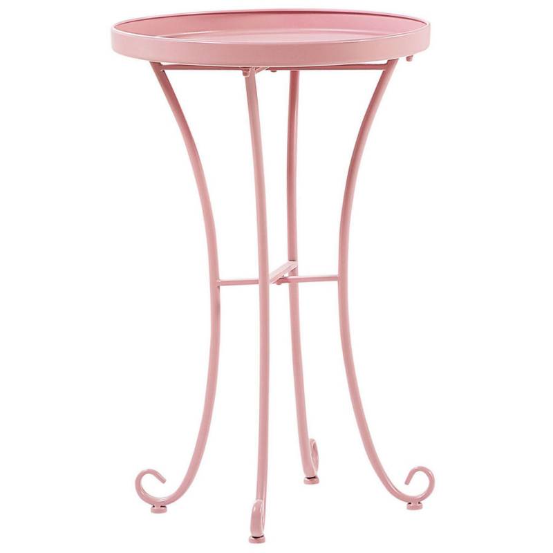 Beliani GARTENTISCH Pink